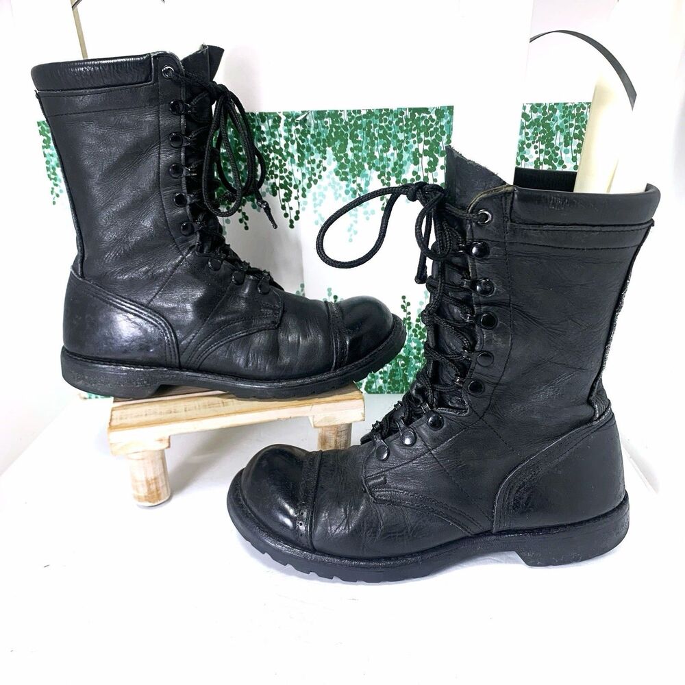 Corcoran Men’s Original Jump Boots Size 9 D Black Leather Lace Up Combat USA